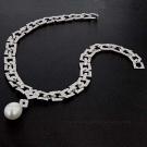 South Sea Pearl And Diamond Link Necklace 4