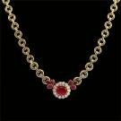 Luxurious Ruby And Diamond Van Cleef &Amp; Arpels Necklace 3