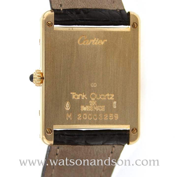 Cartier Tank Louis Ladies 22mm 18k Yellow Gold Quartz W1529856 – Element iN  Time NYC