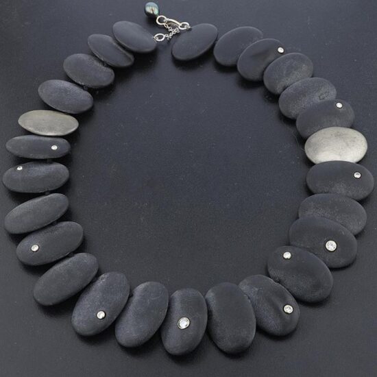 Lava and Diamond Necklace - Image 6