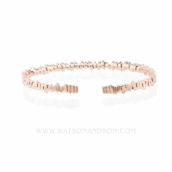 18K Rose Gold Baguette Cuff Designed By Suzanne Kalan 3