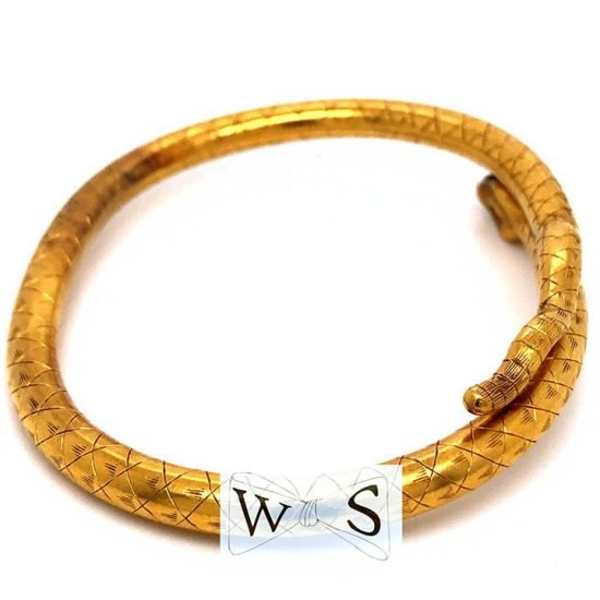 Victorian Gold Snake Bracelet 4