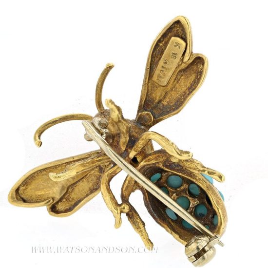 Turquoise Bee Pin &Quot;Florence&Quot; 2