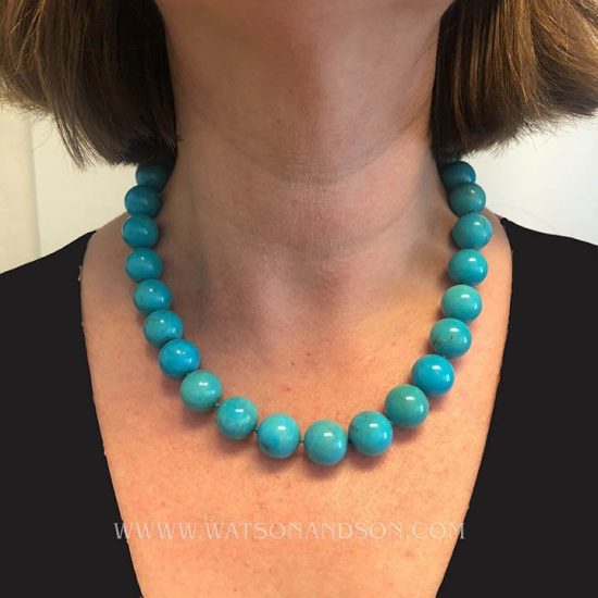 Turquoise Bead Necklace 2