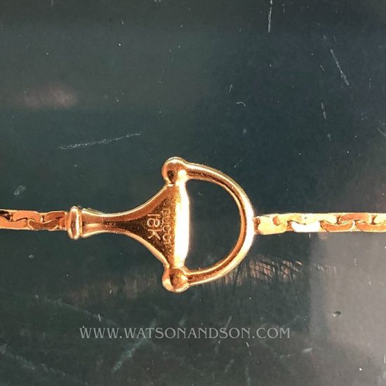 Yellow Gold Gucci Station Necklace 3