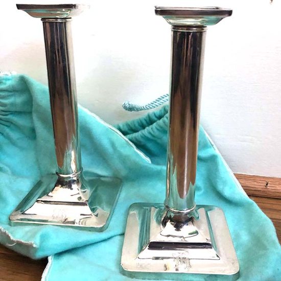 Tiffany Sterling Silver Candle Sticks 3