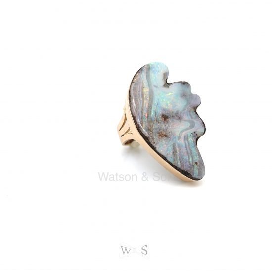 Bold Gold Opal Ring 1