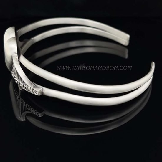 Heartbridge Silver Cuff Bracelet 4