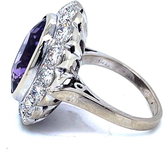 Amethyst And Diamond Ring 2