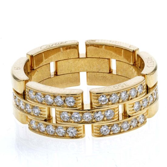Cartier Malilon Panther Diamond Ring 10