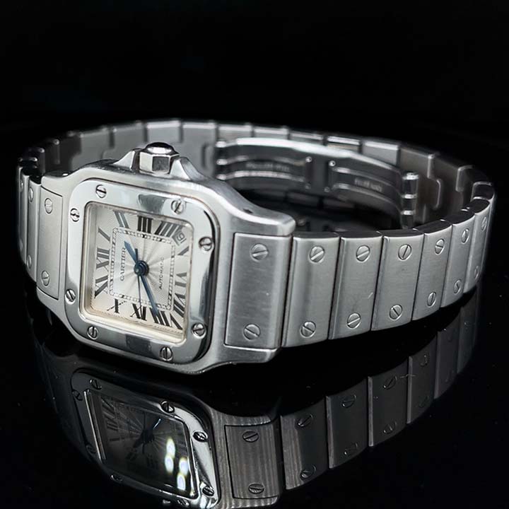 Cartier Ladies Steel Automatic Santos Gablee 3 Cartier Ladies Steel Automatic Santos Gablee - Image 3