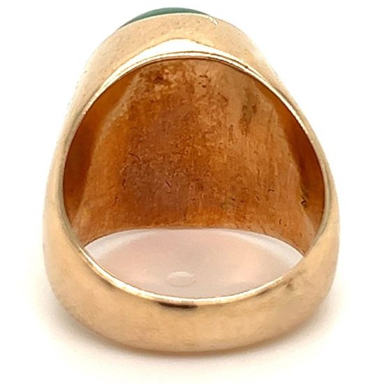 Rose Gold Jade Unisex Pinky Ring 4
