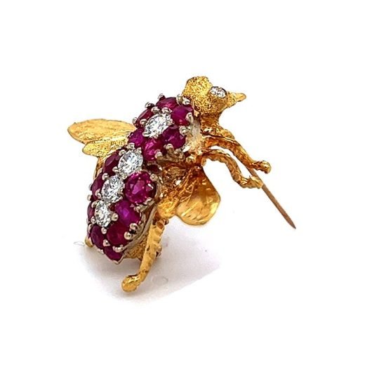 Ruby And Diamond Bee Pin - Image 5