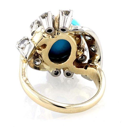 Turquoise And Diamond Ring 2