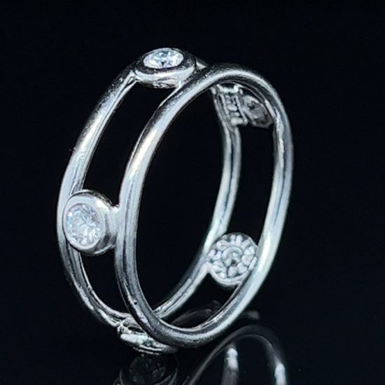 Tiffany Elsa Peretti Platinum Diamonds By The Yard Ring 2