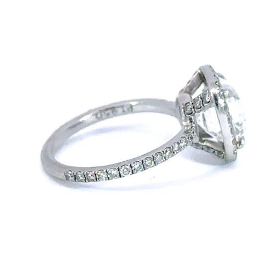 Asscher Cut Natural Diamond Halo Ring - Image 7