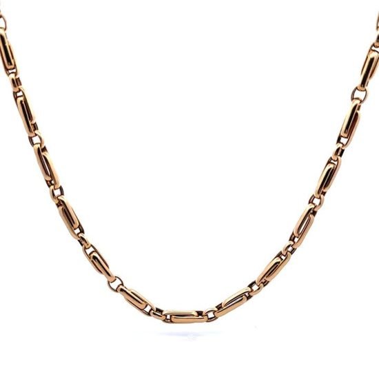 Yellow Gold Watch Chain Necklace 3