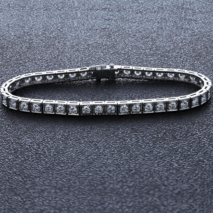 Platinum Diamond Straight Line Bracelet 1 Platinum Diamond Straight Line Bracelet