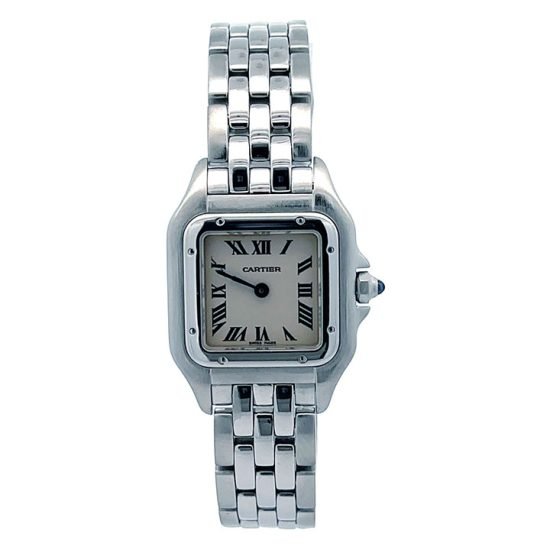 Cartier Ladies Panther Stainless Steel Bracelet Watch - Image 2