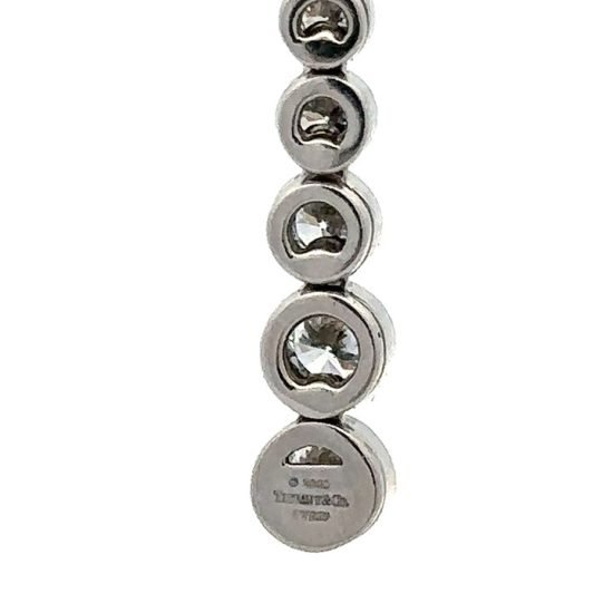 Tiffany Platinum Jazz Drop Pendant And Chain 5