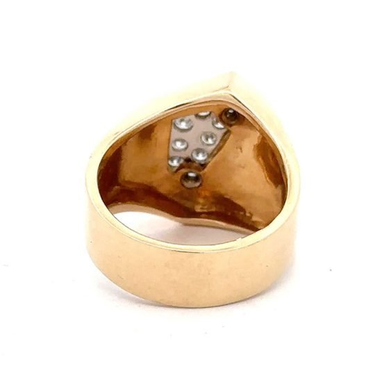 Pave Diamond Pinky Ring - Image 4