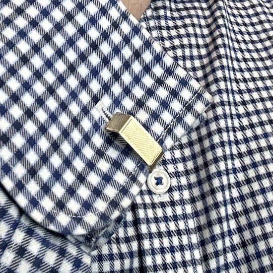 Danish Engine Turned 18Kt Gold Cuff Links - Image 2