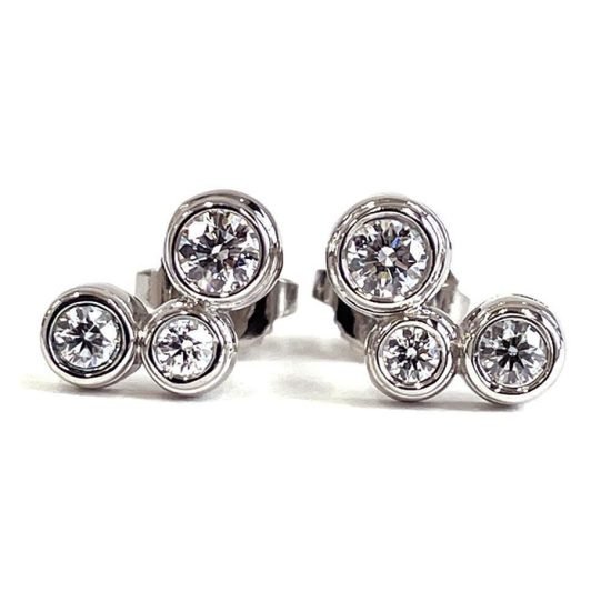 Tiffany Bubble Diamond Earrings In Platinum