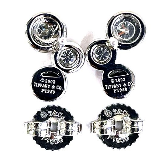 Tiffany Bubble Diamond Earrings In Platinum - Image 4