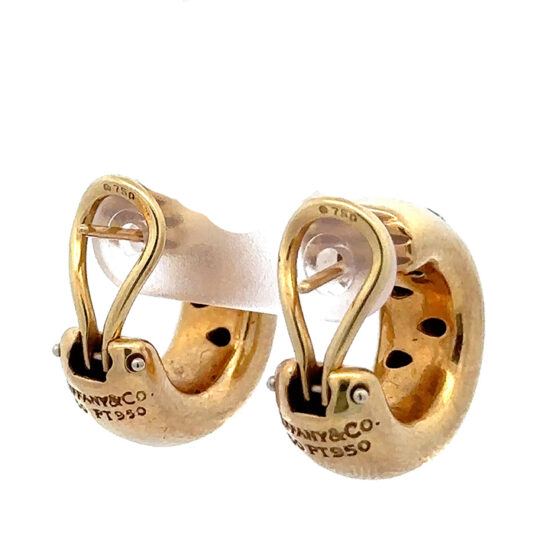 Tiffany &Amp; Co Etoile Diamond Hoop Earrings 4