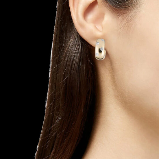 Tiffany &Amp; Co Etoile Diamond Hoop Earrings 5