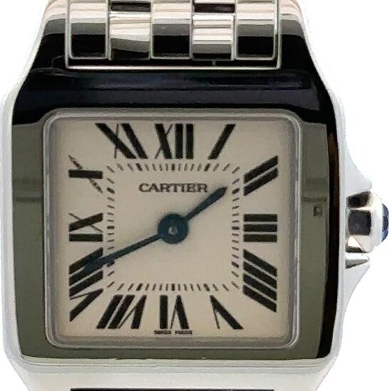 Cartier Ladies Santos De Moiselle Steel Bracelet Watch 6