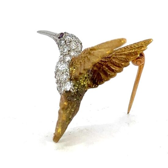 Pave Diamond Humming Bird 2