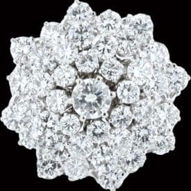 Natural Diamond Cluster Ring