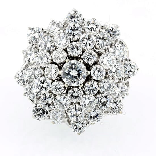 Natural Diamond Cluster Ring - Image 2