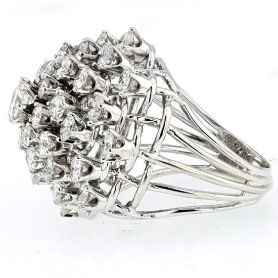 Natural Diamond Cluster Ring - Image 4