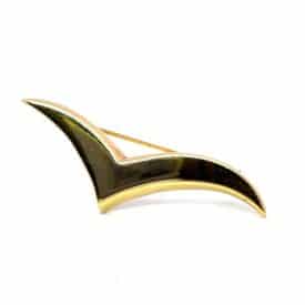 Tiffany 18 kt yellow gold bird brooch large