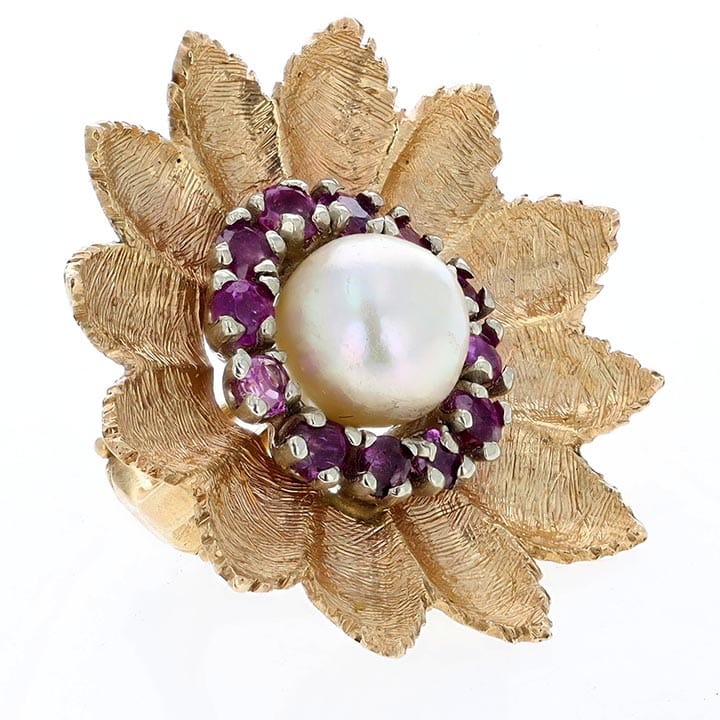 Retro Flower Button Earrings 2 Retro Flower Button Earrings - Image 2