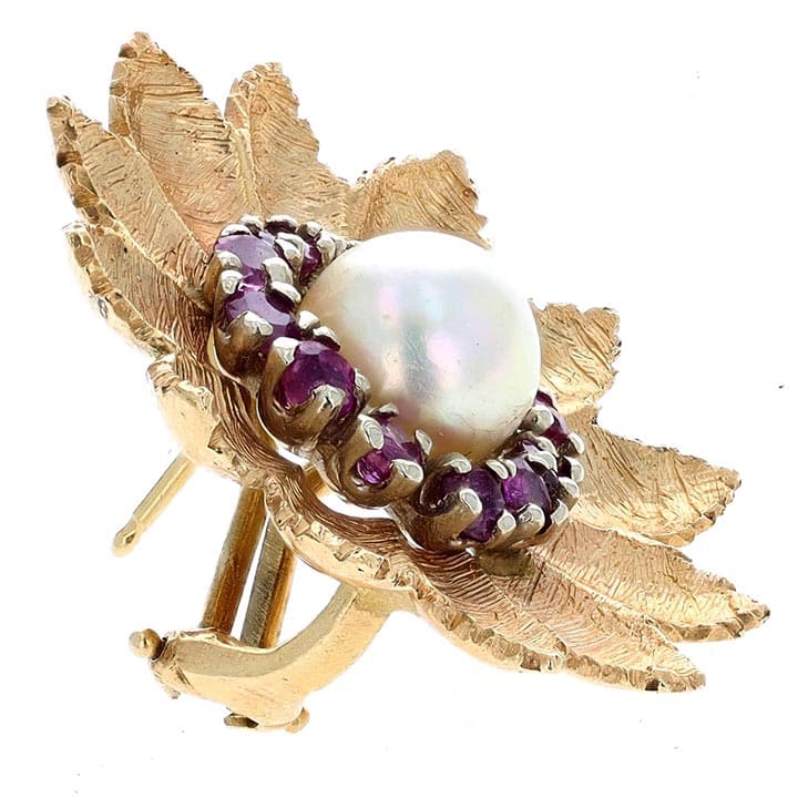 Retro Flower Button Earrings 3 Retro Flower Button Earrings - Image 3