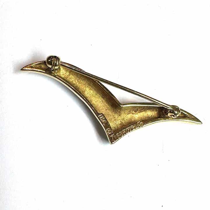 Tiffany 18 Kt Yellow Gold Bird Brooch Large 3 Tiffany 18 Kt Yellow Gold Bird Brooch Large - Image 3