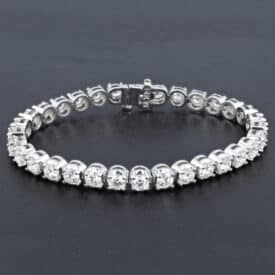 Classic Tennis Bracelet In White Gold
