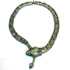 magot de taxco silver enameled serpent necklacefeel the flexibility