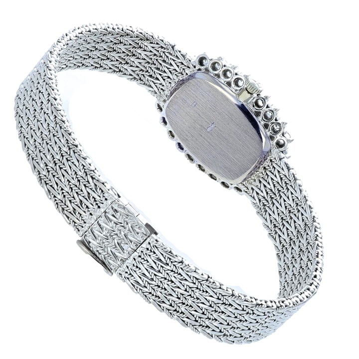 Vacheron &Amp; Constantin 18K White Gold Diamond Bracelet Watch With Lapis Lazuli Dial 4 Vacheron &Amp; Constantin 18K White Gold Diamond Bracelet Watch With Lapis Lazuli Dial - Image 4