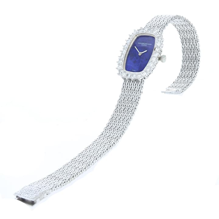 Vacheron &Amp; Constantin 18K White Gold Diamond Bracelet Watch With Lapis Lazuli Dial 2 Vacheron &Amp; Constantin 18K White Gold Diamond Bracelet Watch With Lapis Lazuli Dial - Image 2