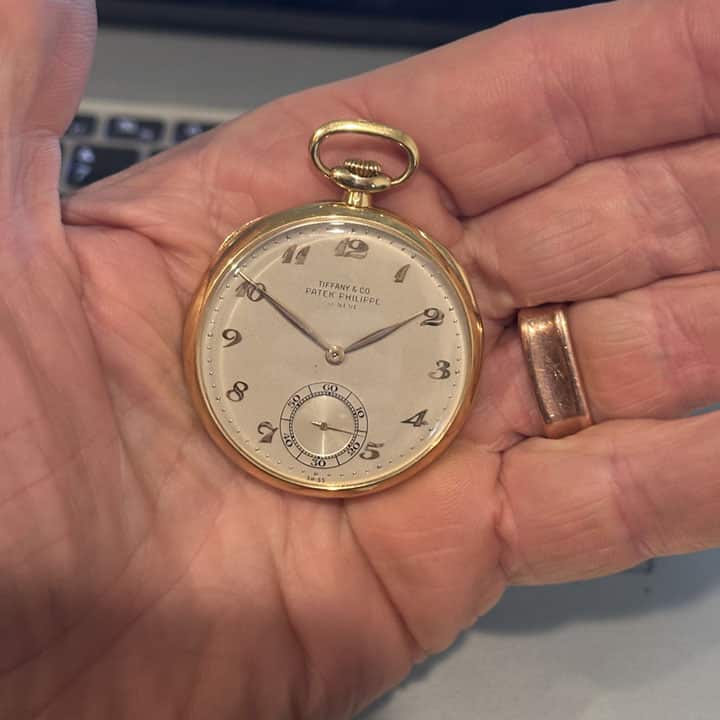 Tiffany &Amp; Co. By Patek Philippe 18K Yellow Gold Pocket Watch, Circa 1951 7 Tiffany &Amp; Co. By Patek Philippe 18K Yellow Gold Pocket Watch, Circa 1951 - Image 7