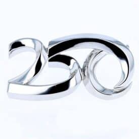 250 Years of Independence Sterling Silver Ribbon Pin — Designed by Watson & Son