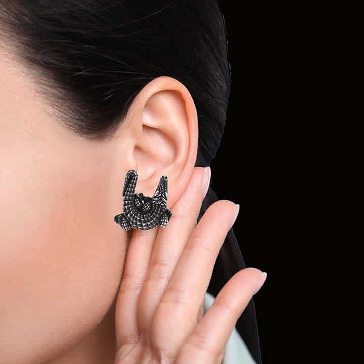 Barry Kieselstein-Cord Sterling Silver Alligator Clip Earrings 6 Barry Kieselstein-Cord Sterling Silver Alligator Clip Earrings - Image 6