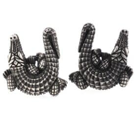 Barry Kieselstein-Cord Sterling Silver Alligator Clip Earrings