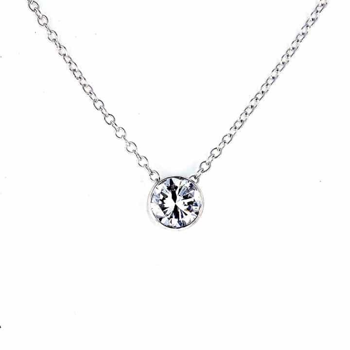 The Rare One — Gia Certified 1.01 Ct D Color Natural Diamond Pendant In 18K White Gold 1 The Rare One — Gia Certified 1.01 Ct D Color Natural Diamond Pendant In 18K White Gold