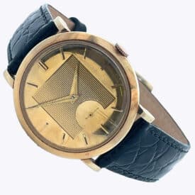 Movado 14K Yellow Gold Automatic Watch — Circa 1954
