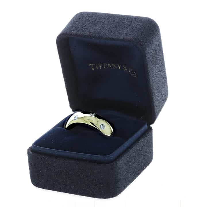 Tiffany &Amp; Co. Étoile 18K Yellow Gold &Amp; Platinum Diamond Wedding Band – A Little Star Power 4 Tiffany &Amp; Co. Étoile 18K Yellow Gold &Amp; Platinum Diamond Wedding Band – A Little Star Power - Image 4